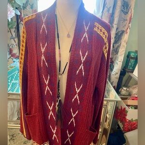 NWT Lucky Brand Long Sleeve, Open-front Cardigan w/patch pockets. Large.